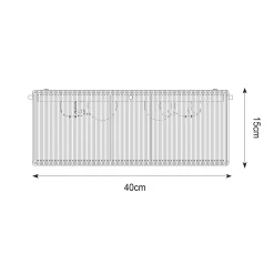 Sklep Kaja Kwadratowy plafon z abażurem ze sznurka CL22009B-D40 z serii NOMAD