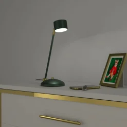 Sklep Kaja Lampa biurkowa w kolorze zieleni i złota MLP7770 z serii ARENA | Kaja Oświetleni