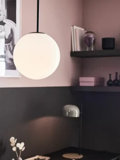 Sklep Kaja Lampa biurkowa z szarym kloszem na mały gwint 108292 | Kaja