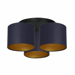 Flash Sale Lampa ścienna, granatowo-złote abażury LX 3564 z serii ARDEN | Kaja Żyrandole Nowoczesne