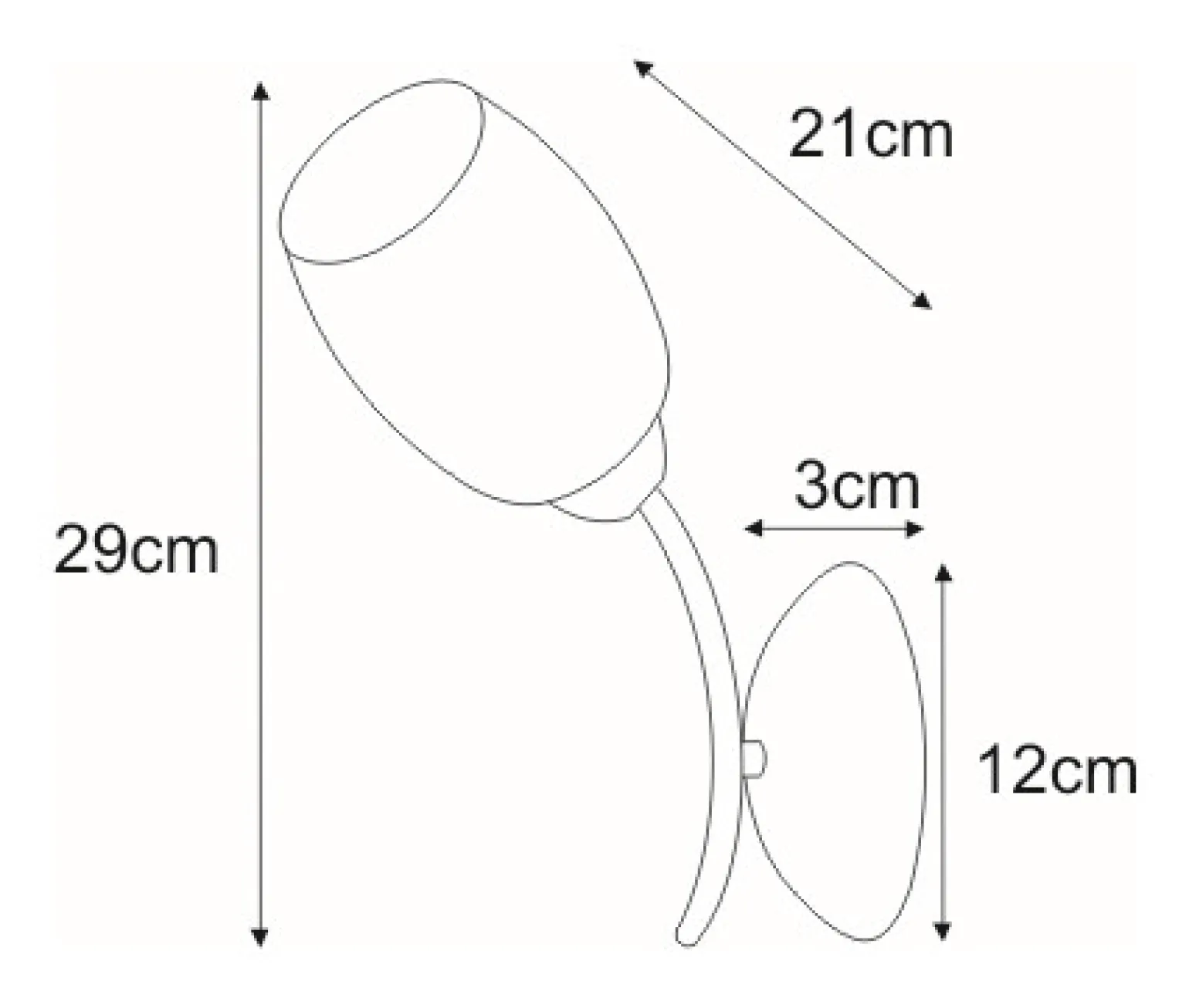 Sklep Kaja Lampa ścienna imitująca kwiat K-JSL-6093/1W CHR XENA | Kaja