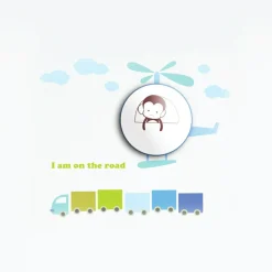 Sklep Kaja Lampa ścienna LED do pokoju dziecka ML144 HELICOPTER | Kaja