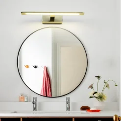 Sklep Kaja Lampa ścienna LED złota, łazienkowa GS-LWB-12W GOLD ISLA | Kaja