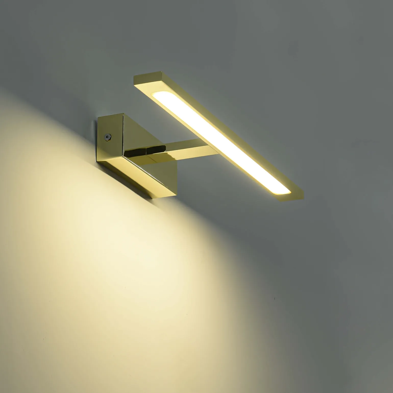 Sklep Kaja Lampa ścienna LED złota, łazienkowa GS-LWB-12W GOLD ISLA | Kaja