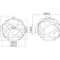 Sklep Kaja Lampa ścienna, szkło z