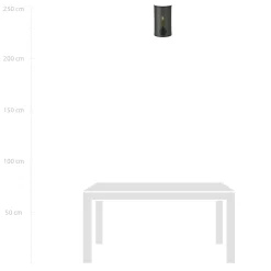 Sklep Kaja Lampa ścienna typu półplafon, czarny kinkiet 1148/K1 ASTON | Kaja