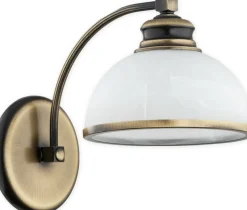 Sklep Kaja Lampa ścienna w kolorze patyny, z kloszem O3180 K1 PAT z serii PELION