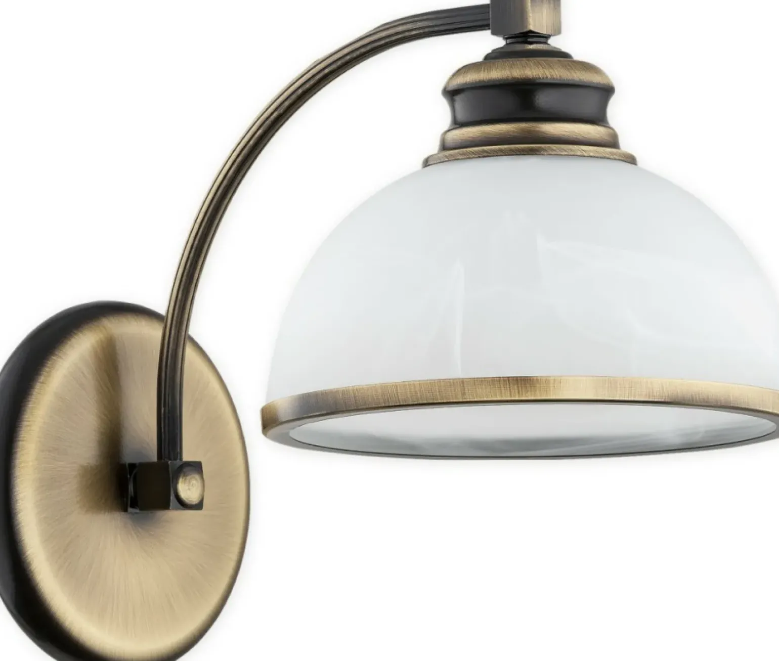 Sklep Kaja Lampa ścienna w kolorze patyny, z kloszem O3180 K1 PAT z serii PELION