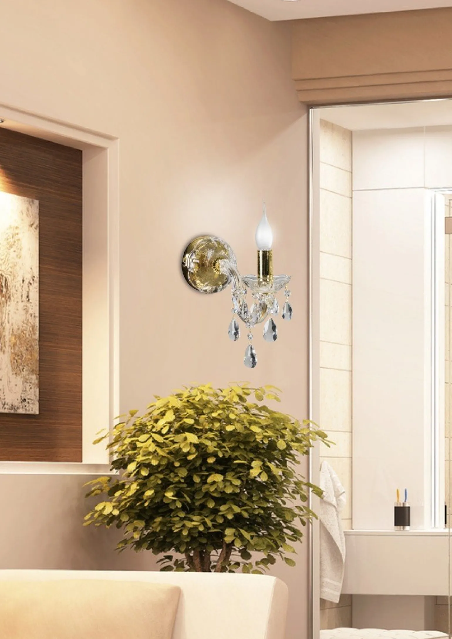 Sklep Kaja Lampa ścienna w stylu glamour 21-95742 MARIA TERESA | Kaja Oświetlenie