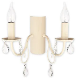 Sklep Kaja Lampa ścienna w stylu glamour O1951 AB VELIO | Kaja Oświetlenie