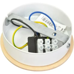 Sklep Kaja Lampa ścienna z drewnianymi elementami, do salonu MLP6420 z serii DAMA | Kaja Oś