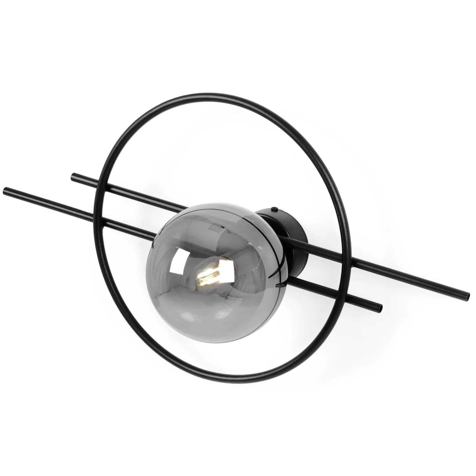 Sklep Kaja Lampa ścienna z ozdobnym, grafitowym kloszem K-5340 z serii ASTRA