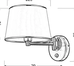 Sklep Kaja Lampa ścienna z ruchomym ramieniem 21-00883 IBIS | Kaja Oświetlenie