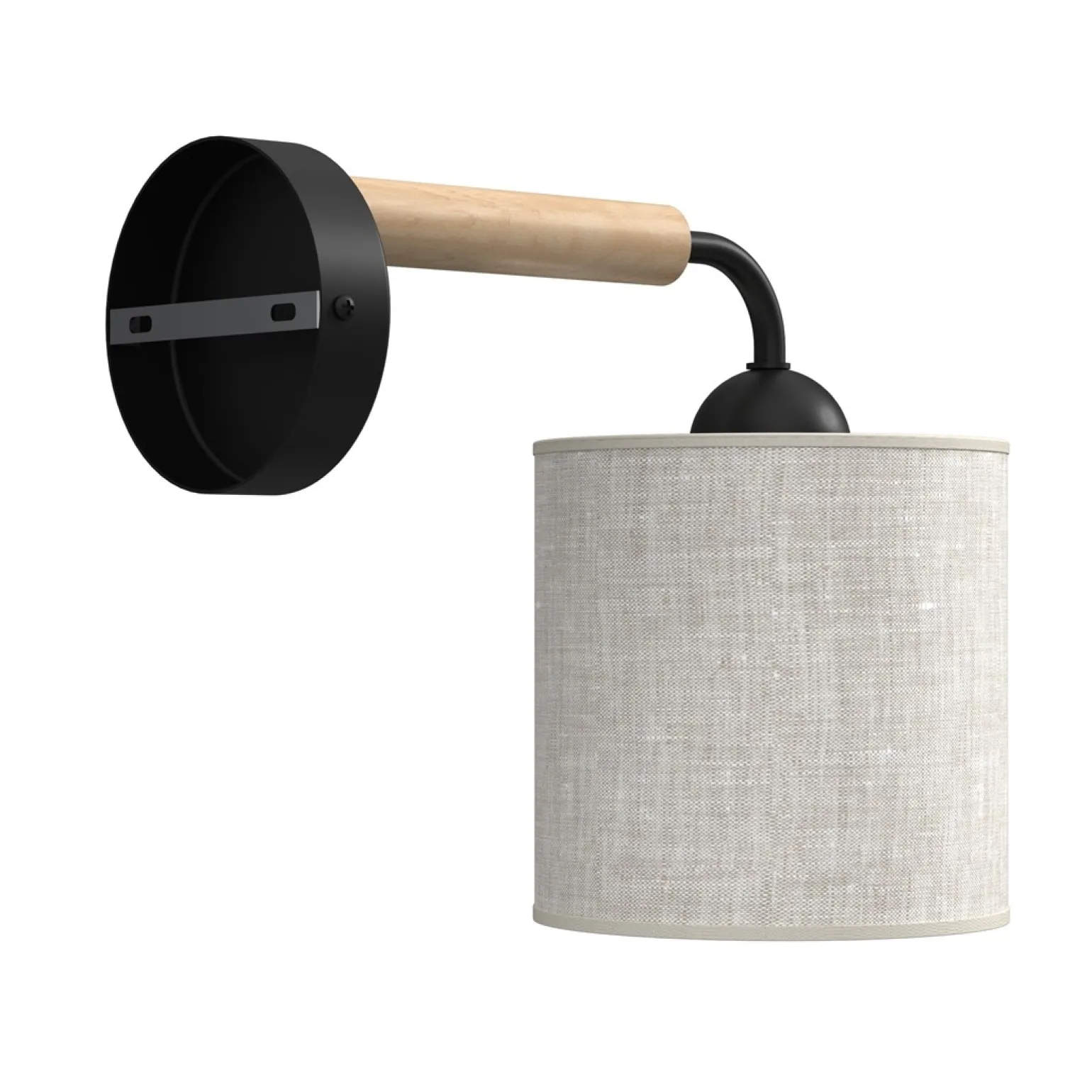 Sklep Kaja Lampa ścienna z szarym, wąskim abażurem MLP7450 z serii ATLANTA | Kaja Oświetlen