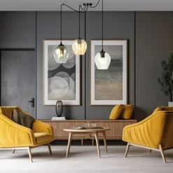 Best Sale Lampa do podwieszania z kolorowymi kloszami 759/3 LEVEL | Kaja Żyrandole Nowoczesne