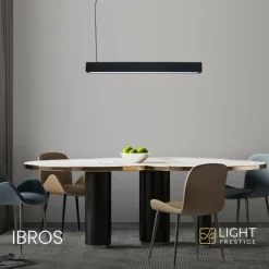Fashion Lampa LED nad stół 4000K LP-7001/1P 20 BK-63 18/4 IBROS | Kaja Żyrandole Nowoczesne