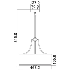 New Lampa na cztery żarówki FE-PROSPECT-PARK-4P z serii PROSPECT PARK Żyrandole Nowoczesne