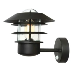 Sklep Kaja Lampa naścienna z czujnikiem ruchu HELSINGOR-PIR-BK z serii HELSINGOR