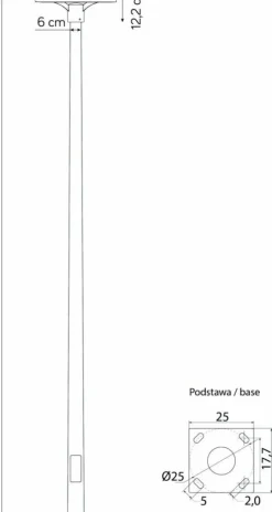 Sklep Kaja Lampa ogrodowa idealna do parków, LED 44W STR-2500 z serii STER | Kaja Oświetlen