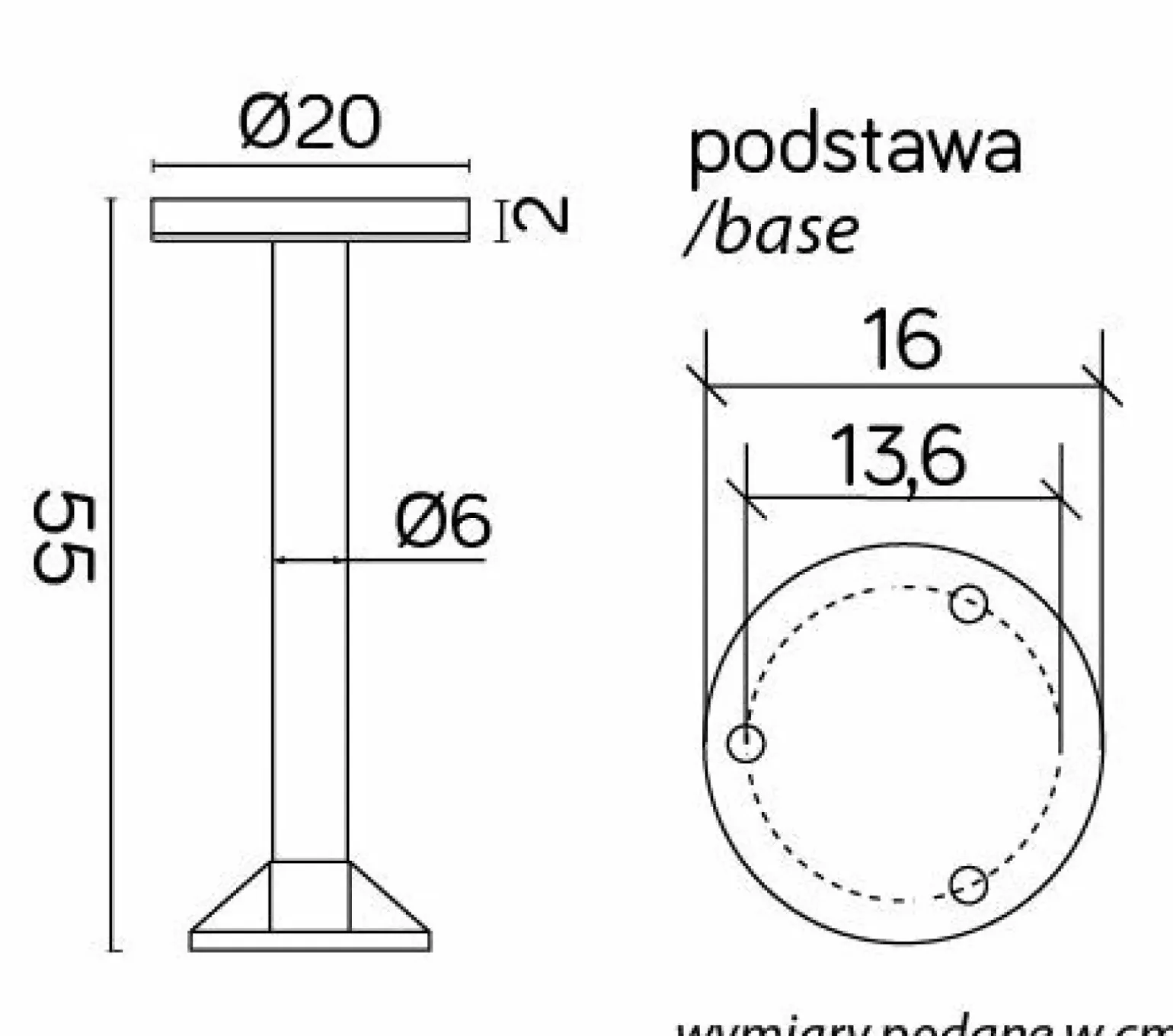 Sklep Kaja Lampa ogrodowa, słupek z wbudowanym LED-em RO-550 z serii RONDO | Kaja Oświetlen