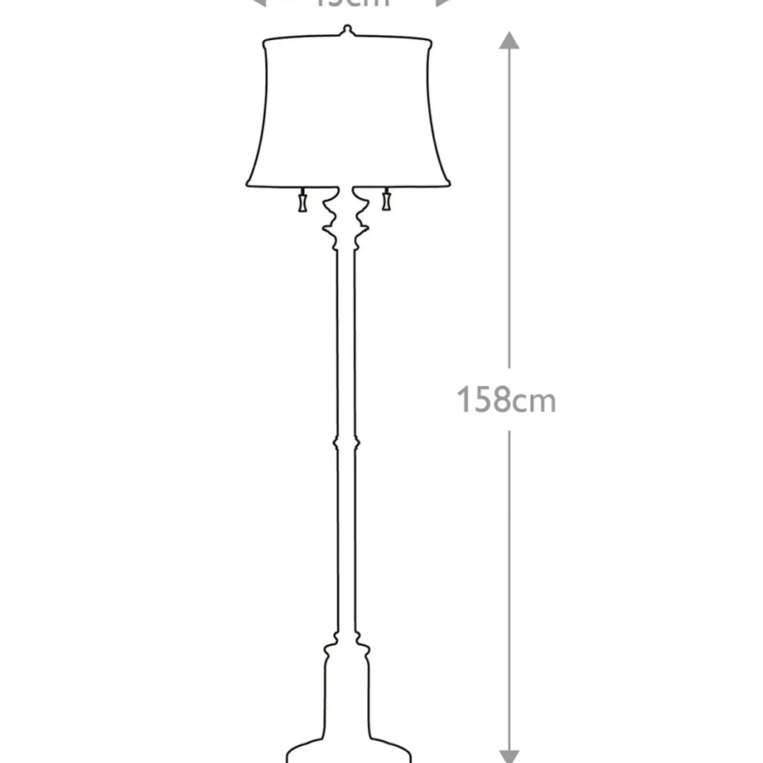Sklep Kaja Lampa podłogowa, ciepły mosiądz FE-STATEROOM-FL-BB z serii STATEROOM