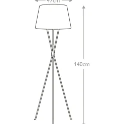 Sklep Kaja Lampa podłogowa, klasyczny abażur FE-PENNY-FL-AI z serii PENNY