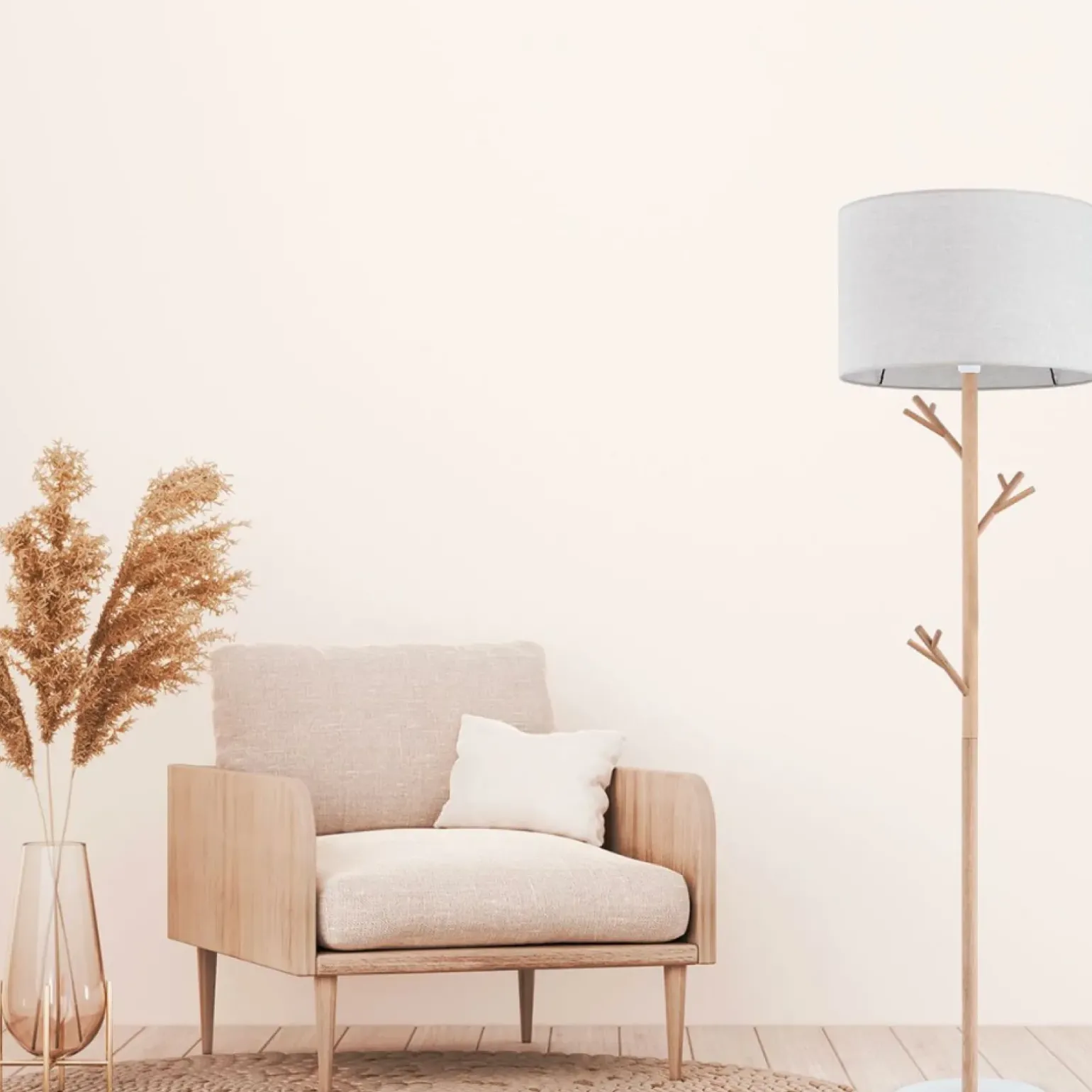 Sklep Kaja Lampa podłogowa na drewnianej nodze TK 5574 ALBERO | Kaja Oświetlenie