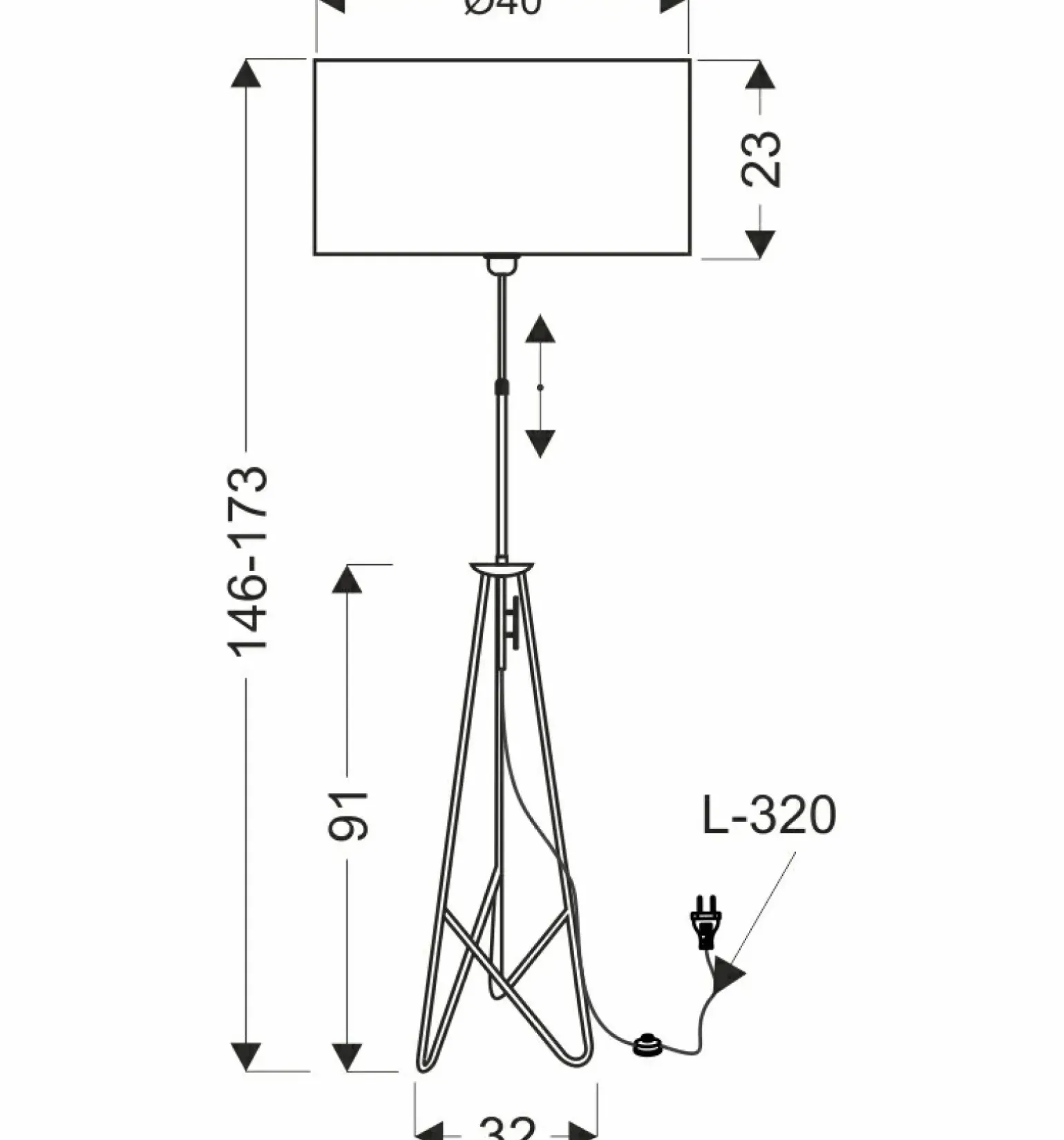Sklep Kaja Lampa podłogowa trójnóg z abażurem 51-24077 FLOAT | Kaja Oświetlenie