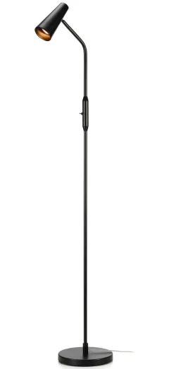 Sklep Kaja Lampa podłogowa w kolorze czarnym z kloszem 108206 | Kaja Oświetlenie