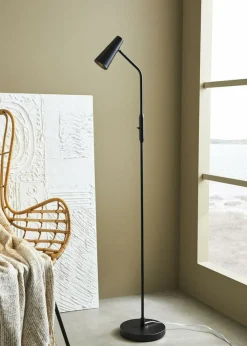 Sklep Kaja Lampa podłogowa w kolorze czarnym z kloszem 108206 | Kaja Oświetlenie