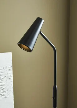 Sklep Kaja Lampa podłogowa w kolorze czarnym z kloszem 108206 | Kaja Oświetlenie