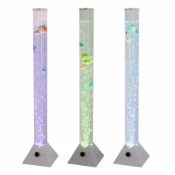 Sklep Kaja Lampa podłogowa w stylu retro, pływające rybki ZM 89244 AQUA | Kaja