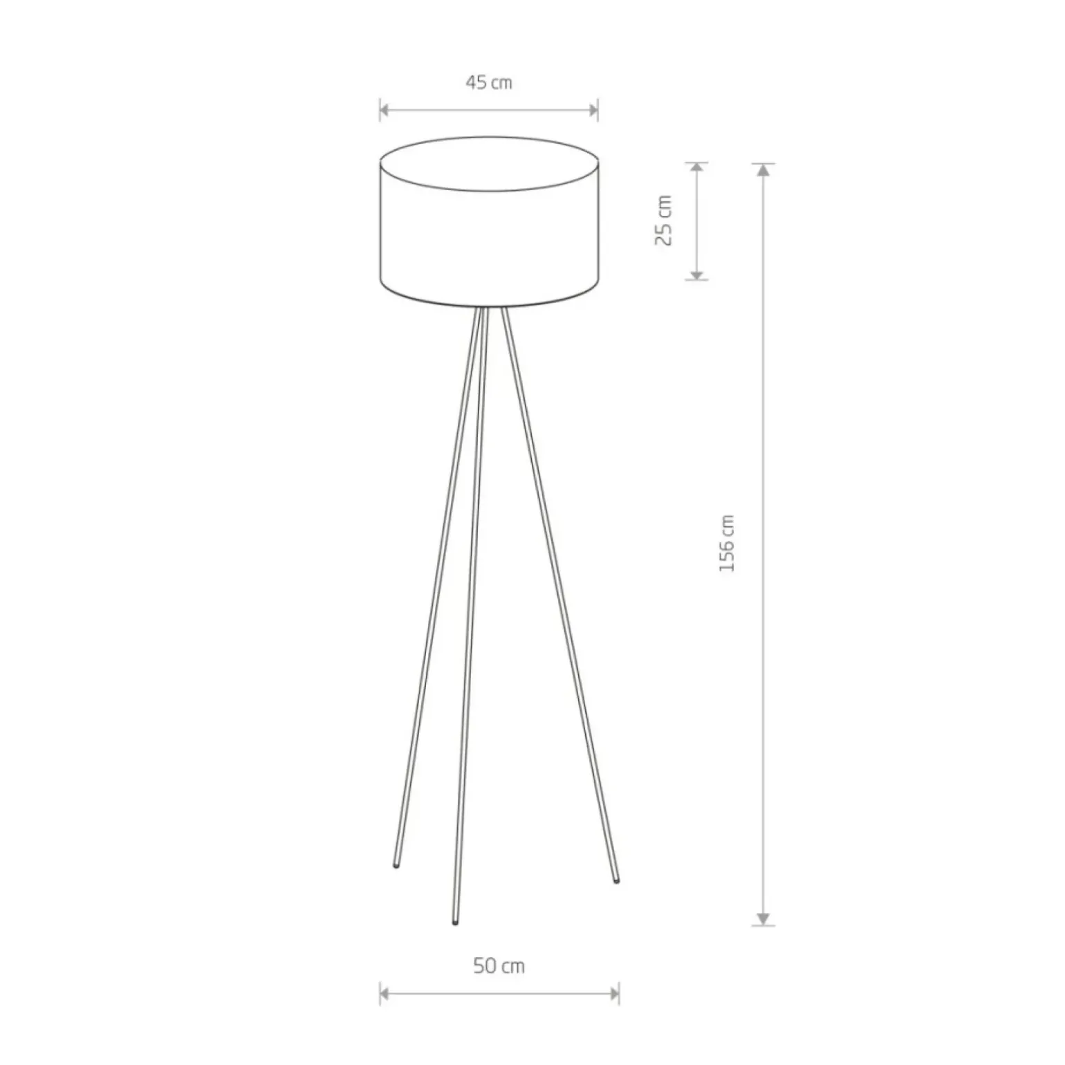Sklep Kaja Lampa podłogowa z m abażurem 7991 | Kaja Oświetlenie