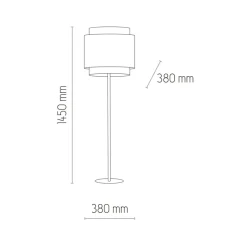 Sklep Kaja Lampa podłogowa z ratanowym abażurem TK 5568 BOHO | Kaja Oświetlenie