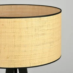 Sklep Kaja Lampa podłogowa z rattanowym abażurem 1149/LP1 ASTON | Kaja