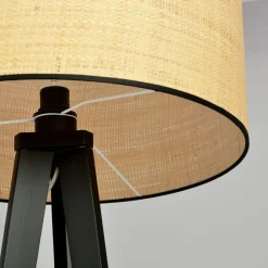 Sklep Kaja Lampa podłogowa z rattanowym abażurem 1149/LP1 ASTON | Kaja