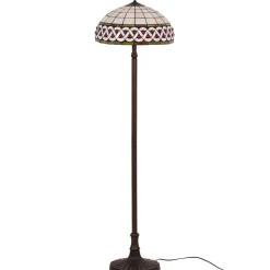 Sklep Kaja Lampa podłogowa z witrażowym kloszem K-F182208 TIFANY | Kaja