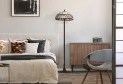 Sklep Kaja Lampa podłogowa z witrażowym kloszem K-F182208 TIFANY | Kaja