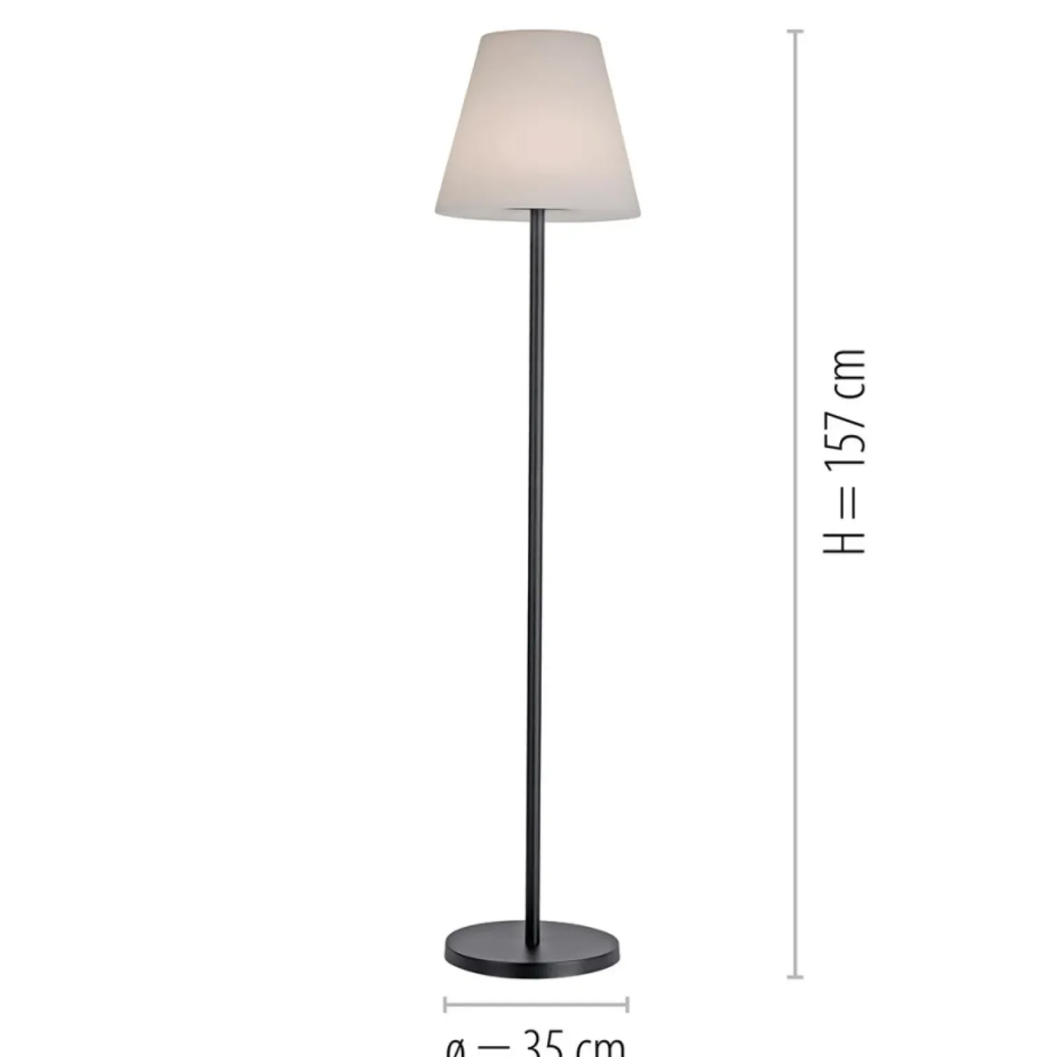 Sklep Kaja Lampa podłogowa zasilana akumulatorem, RGB 19826-18 z serii HOLLY