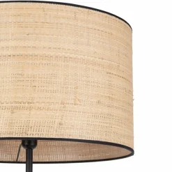 Sklep Kaja Lampa podłogowa ze słomkowym abażurem TK 5161 z serii LIBERIA | Kaja