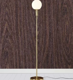 Sklep Kaja Lampa podłogowa złota oprawa i biały klosz 106867 | Kaja Oświetlenie