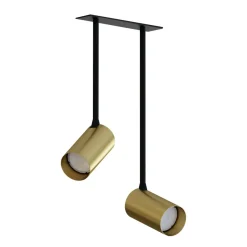 Sklep Kaja Lampa podtynkowa z dwoma złotymi reflektorami 7743 | Kaja Oświetlenie