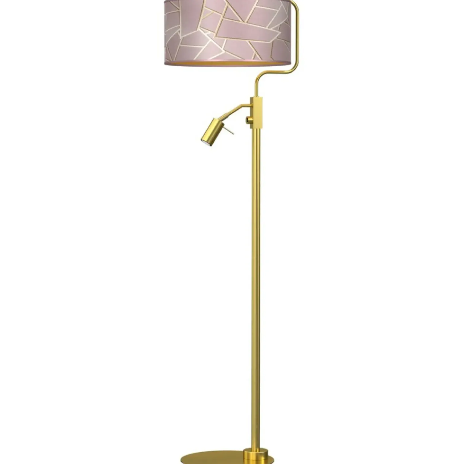 Sklep Kaja Lampa połogowa ze złotą podstawą, z abażurem MLP7593 z serii ZIGGY | Kaja Oświet
