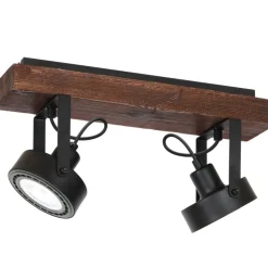 Hot Lampa, reflektor z dwoma punktami świetlnymi LX 1228 z serii VIVA WOOD Żyrandole Nowoczesne