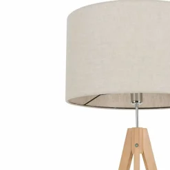 Sklep Kaja Lampa stojąca na drewnianym trójnogu TK 5415 z serii TREVISO NATURE