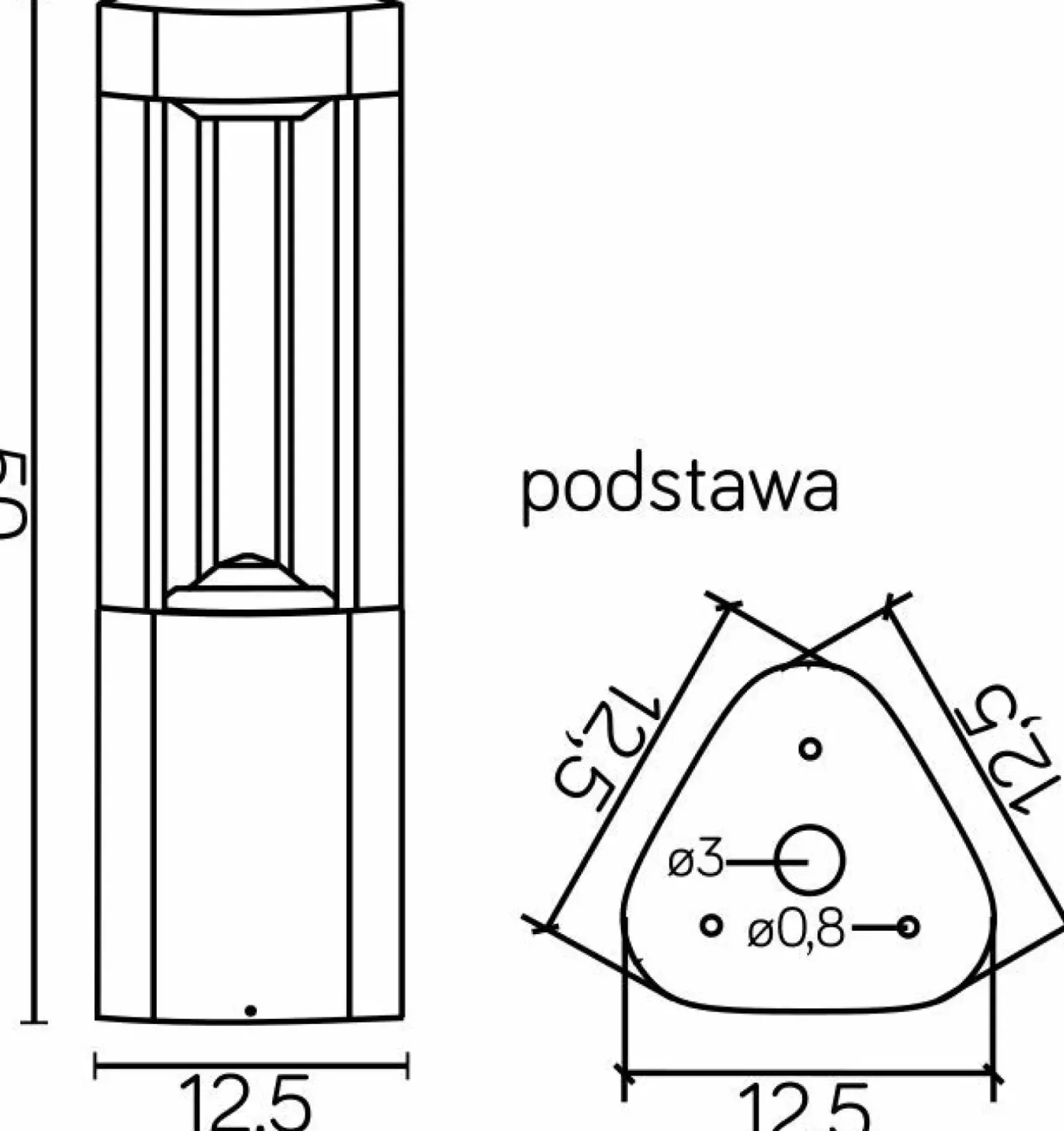 Sklep Kaja Lampa stojąca, ogrodowa, trzonek GX53 GL 11204 z serii FAN | Kaja Oświetlenie