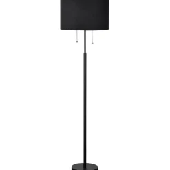 Sklep Kaja Lampa stojąca włączana sznureczkami LP-0304/2F BK FOGO | Kaja
