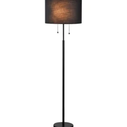 Sklep Kaja Lampa stojąca włączana sznureczkami LP-0304/2F BK FOGO | Kaja
