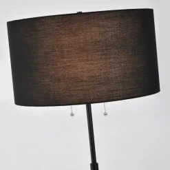Sklep Kaja Lampa stojąca włączana sznureczkami LP-0304/2F BK FOGO | Kaja