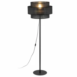 Sklep Kaja Lampa stojąca z podwójnym abażurem TK 5896 CALISTO BLACK | Kaja